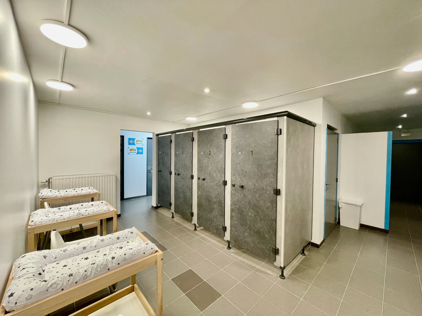 Vestiaires de la piscine de Braine-l'Alleud